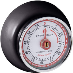 Zassenhaus Retro Kitchen Timer - Black