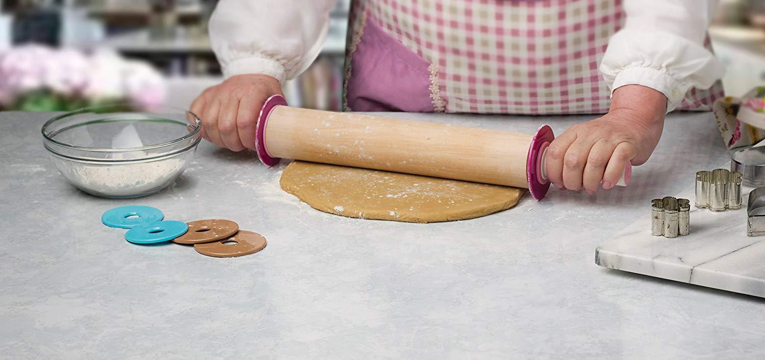 Bakelicious Adjustable Rolling Pin The Seasoned Gourmet