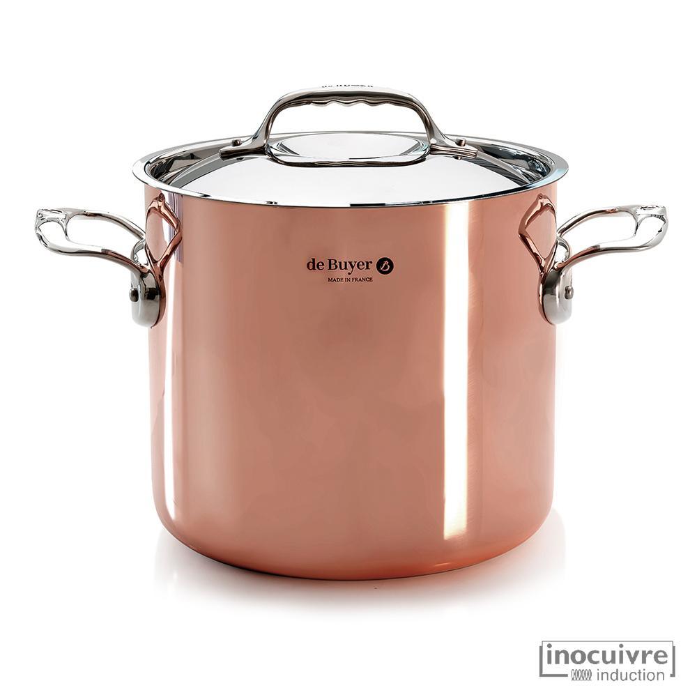 de Buyer Prima Matera Copper Stockpot with Lid