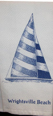 Towel: Wrightsville Sailboat