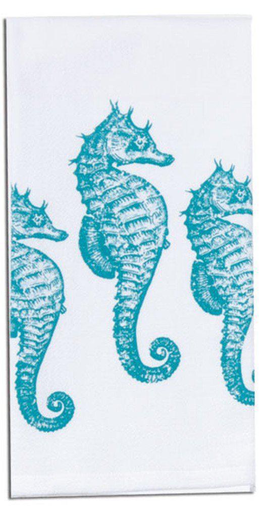 Flour Sack Towel - Sea Horses Krinkle