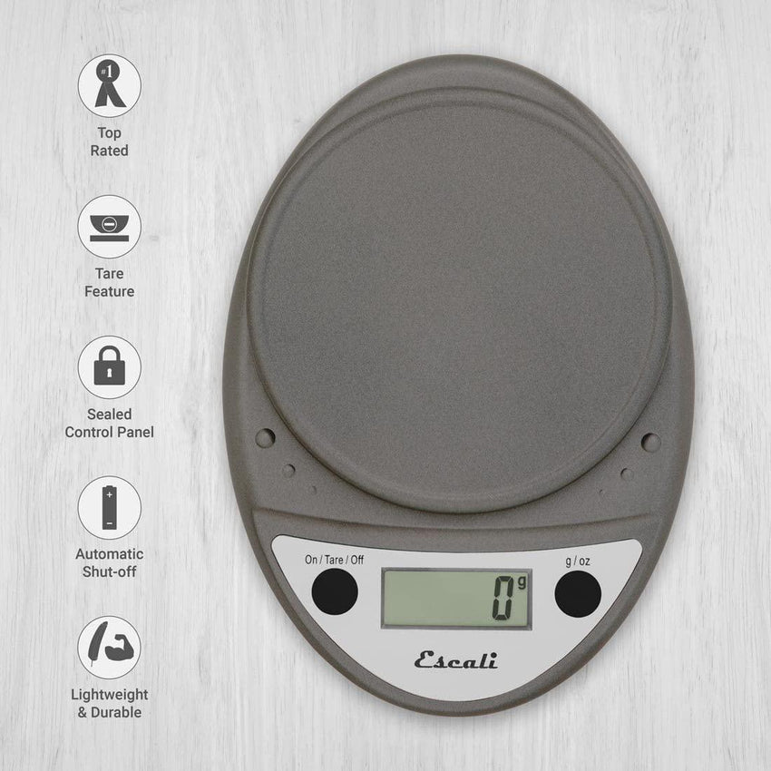 Escali Primo Digital Scale Metallic The Seasoned Gourmet