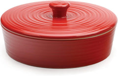 Tortilla Warmer Stoneware - 8" Red
