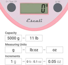 Escali Primo Digital Scale - Pink