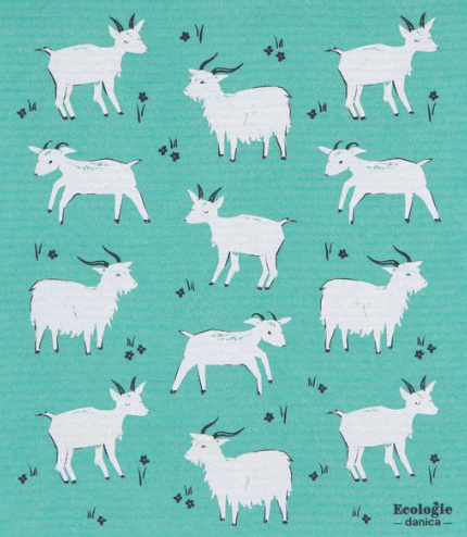 Swedish Dishcloth Goats 10 x 12/Sponge Towel – The Seasoned Gourmet