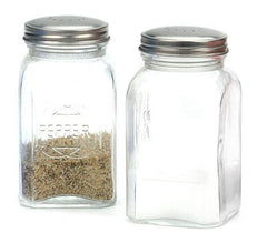 RSVP Retro Salt & Pepper Shakers - Clear