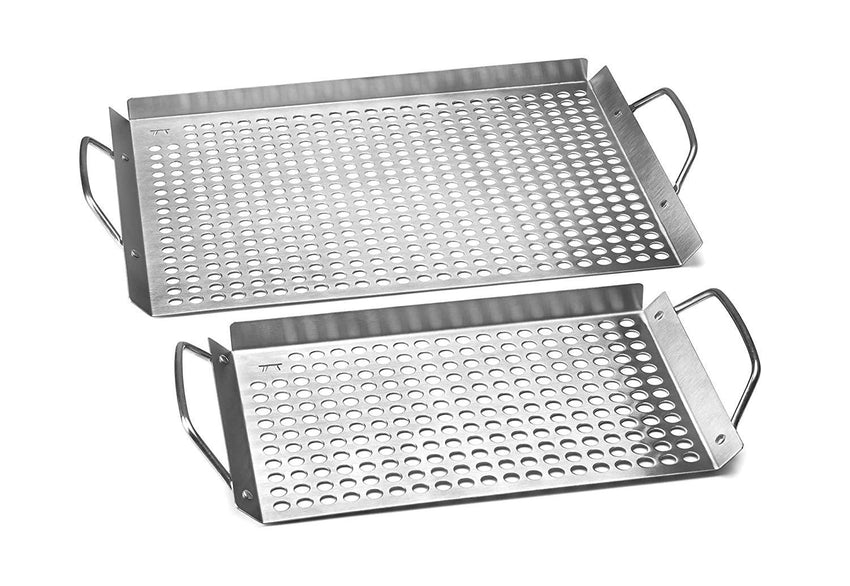 Outset BBQ Grill Grids - Stainless Steel (Set of 2)