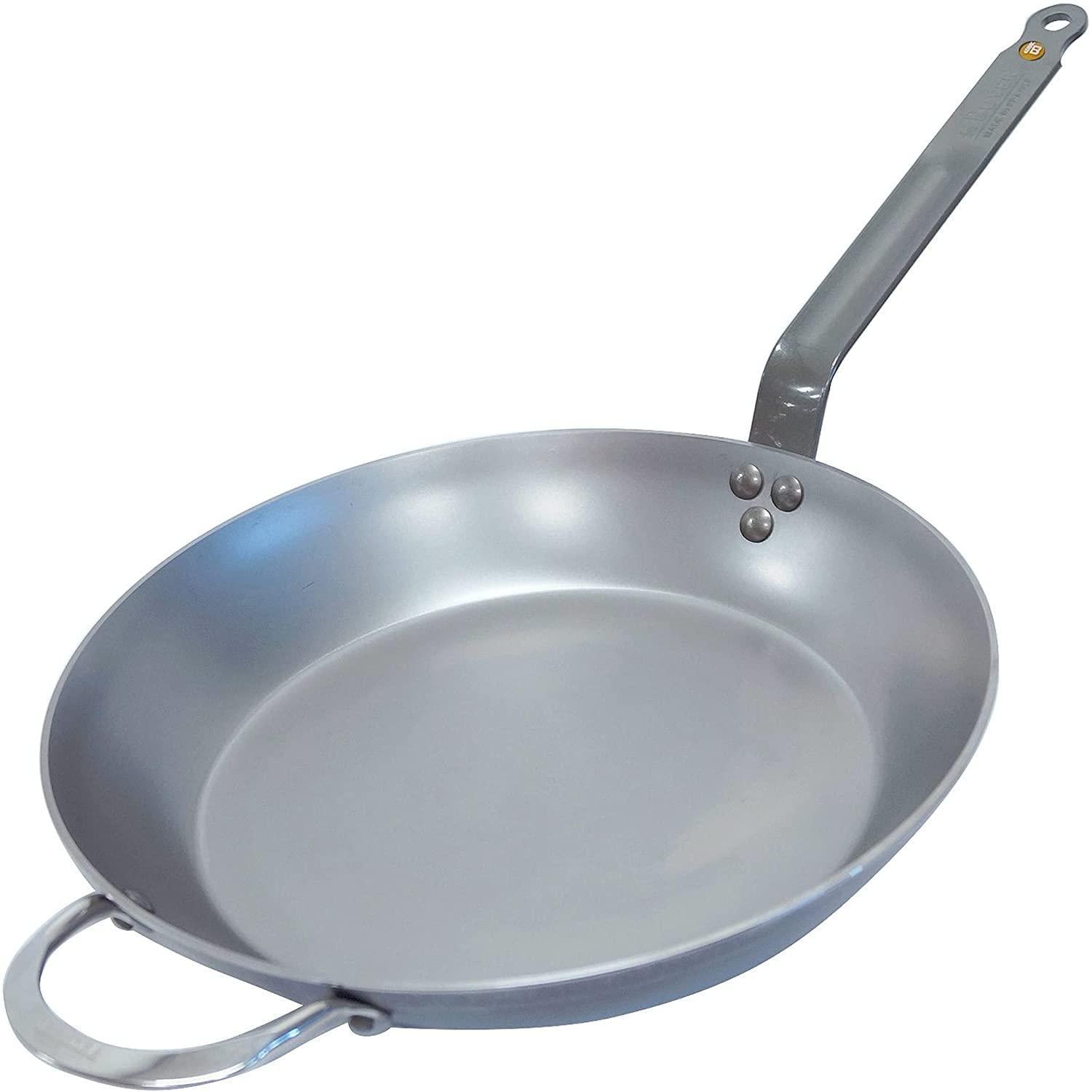 de Buyer Frypan 12.5" Mineral B Element - Two Handle