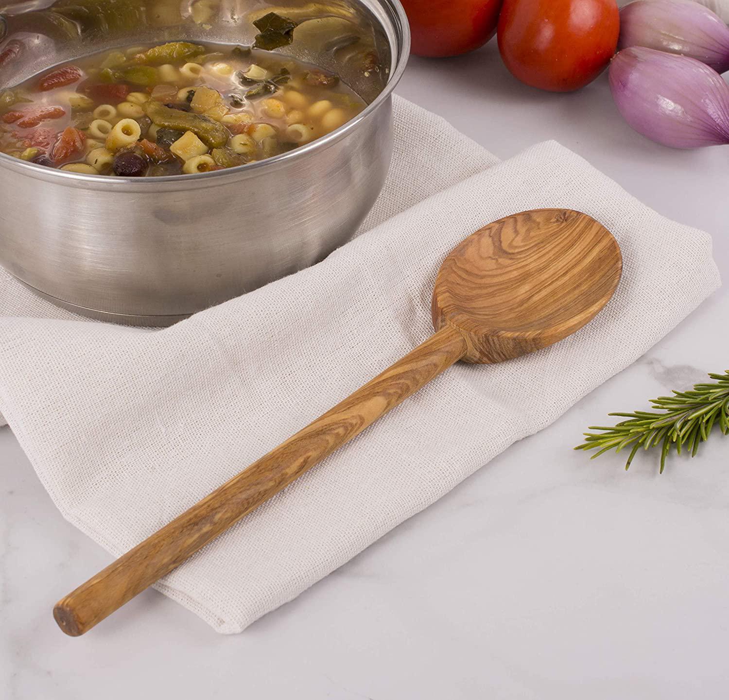 Olive Wood Spoon 10" The Seasoned Gourmet