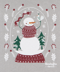 Swedish Dishcloth Snowfolk/Sponge Cloth/Holiday