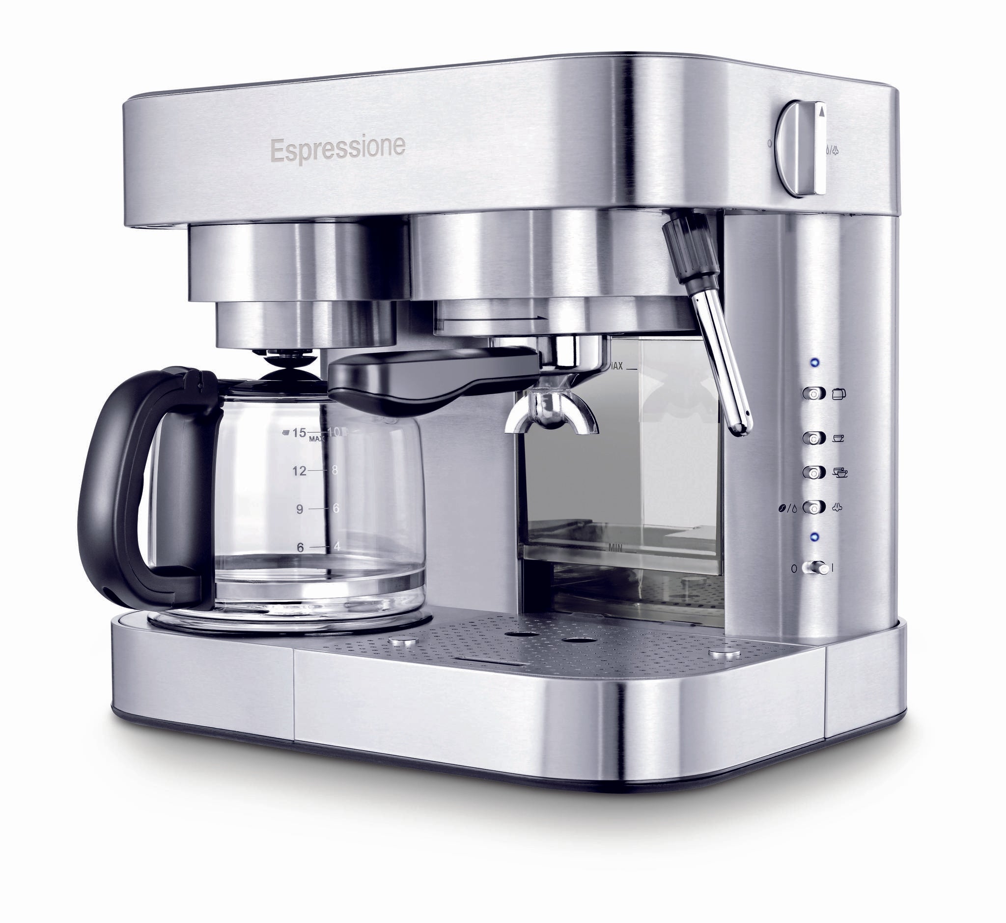 Espressione Combo Espresso Machine & 10 Cup Drip Coffeemaker - Stainle –  The Seasoned Gourmet