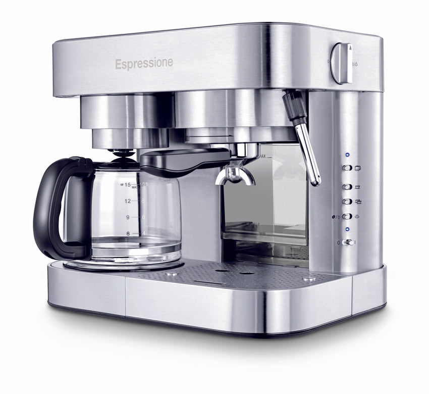 Espressione Combo Espresso Machine & 10 Cup Drip Coffeemaker - Stainless Steel