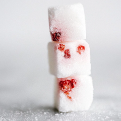 Luxe Sugar Cubes Raspberry Mini Box Of 6