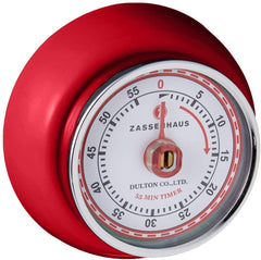 Zassenhaus Retro Kitchen Timer - Red