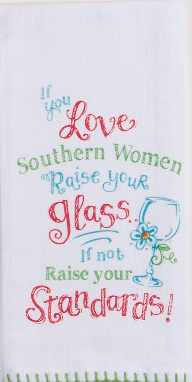 Flour Sack Towel Southern Women