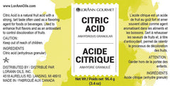 LorAnn Citric Acid (Sour Salt) - 3.4 oz