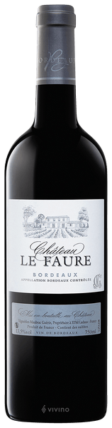 Chateau Le Faure Bordeaux- Case (12 Bottles)