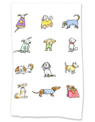 Flour Sack Towels - Dress Up Dogs